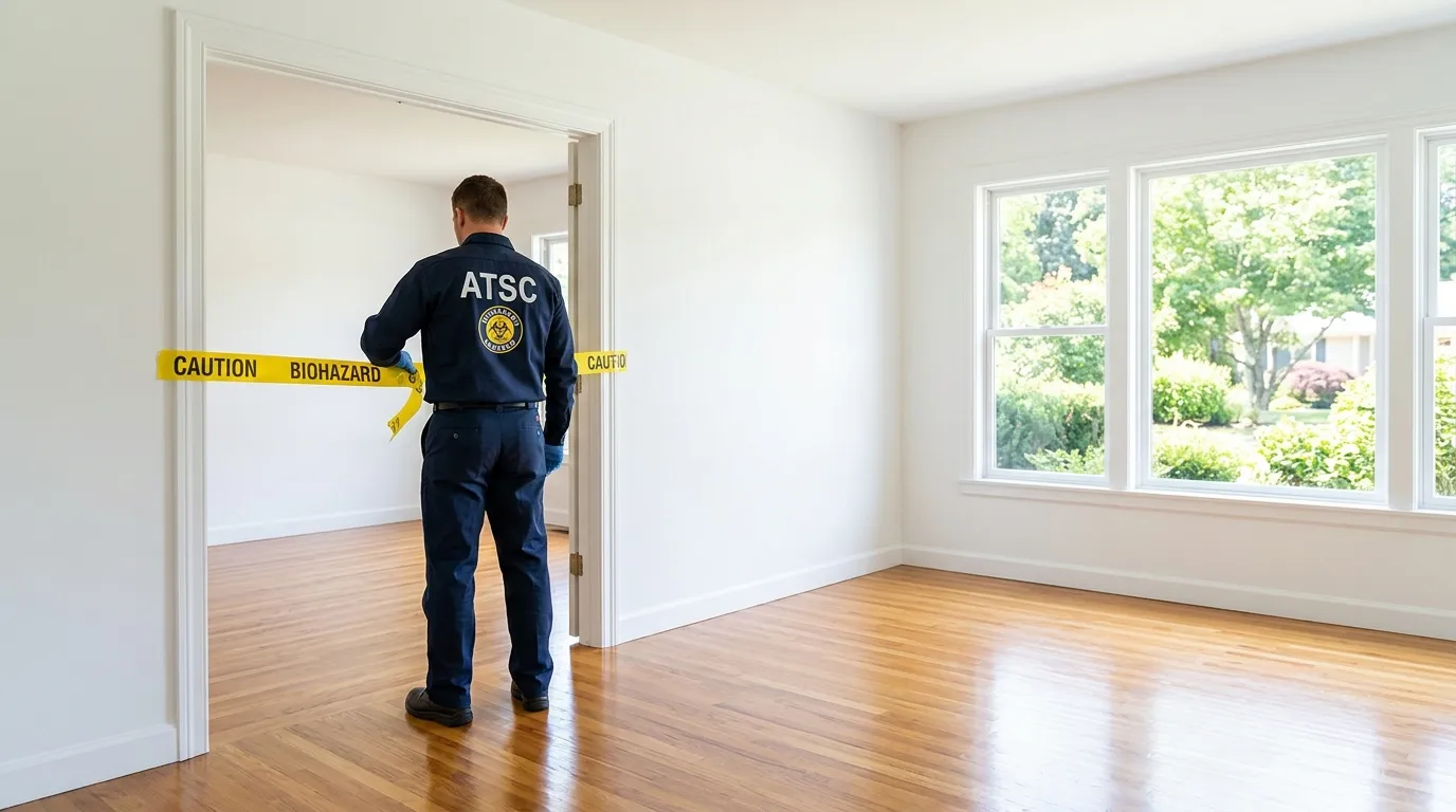 Certified biohazard cleanup crew performing Decomposition Cleanup in Winter Garden